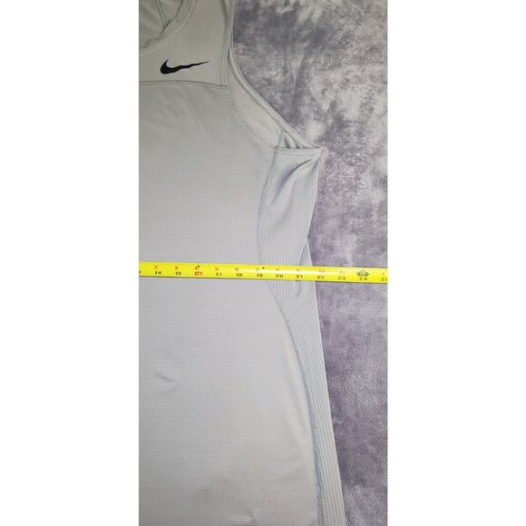 Nike Shirt Mens Sz XL Gray Fitted Hypercool Pro Dri FIT Gym Workout Tank Top C14 - Picture 3 of 9